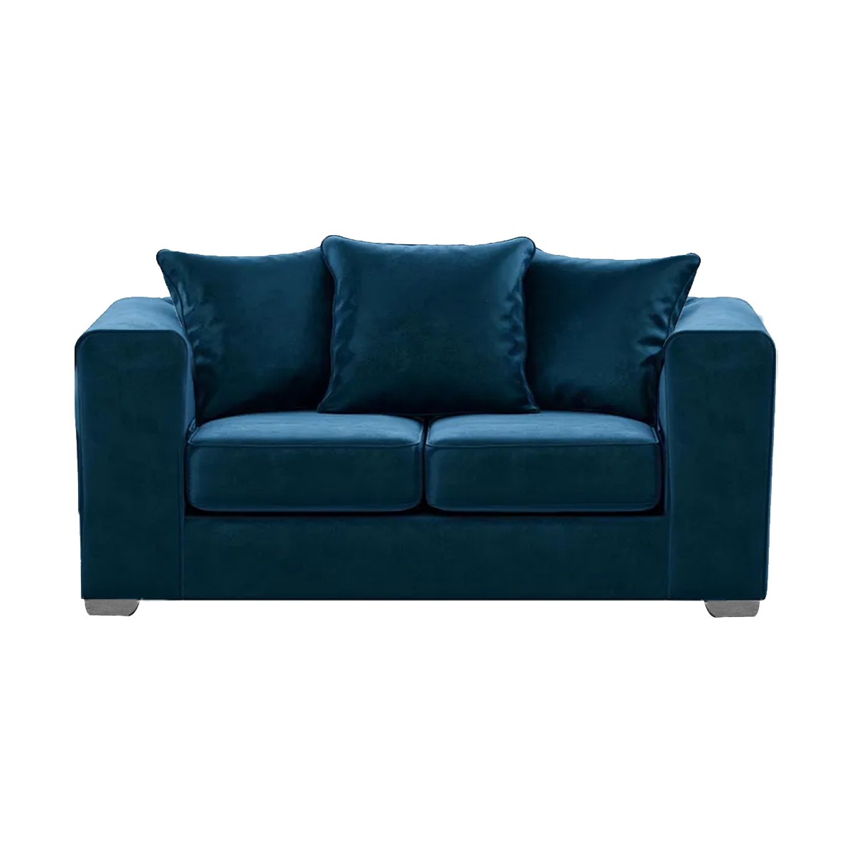 Ella Plush Velvet Fabric 2 Seater Sofa