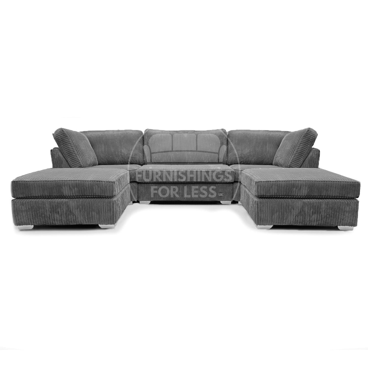 Bishop U-Shaped Fullback Jumbo Cord Sofa