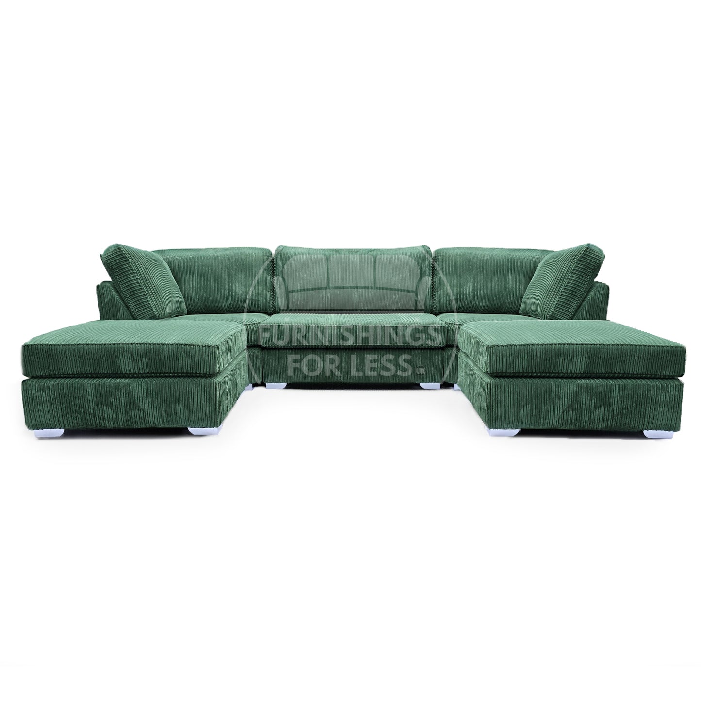 Bishop U-Shaped Fullback Jumbo Cord Sofa