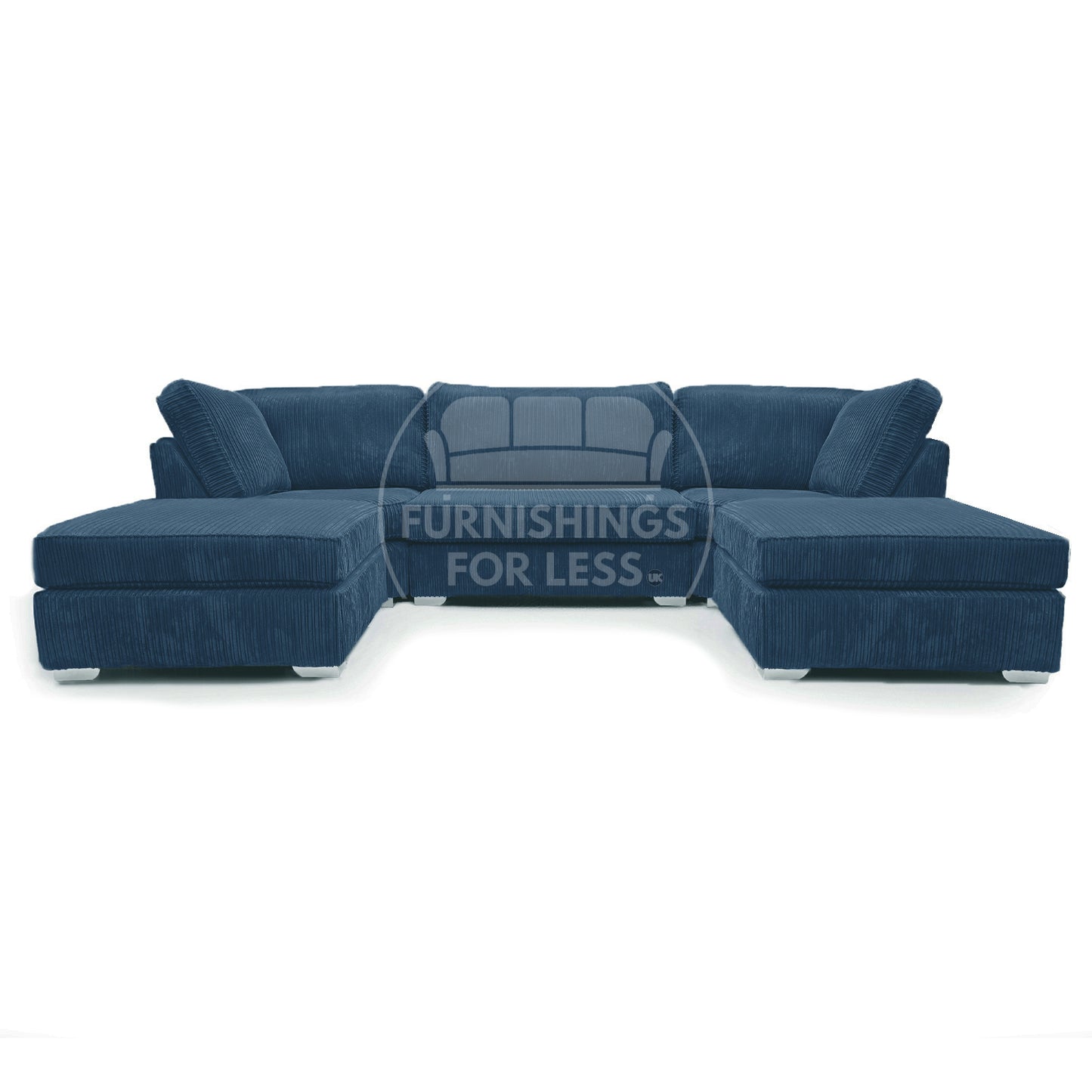 Bishop U-Shaped Fullback Jumbo Cord Sofa