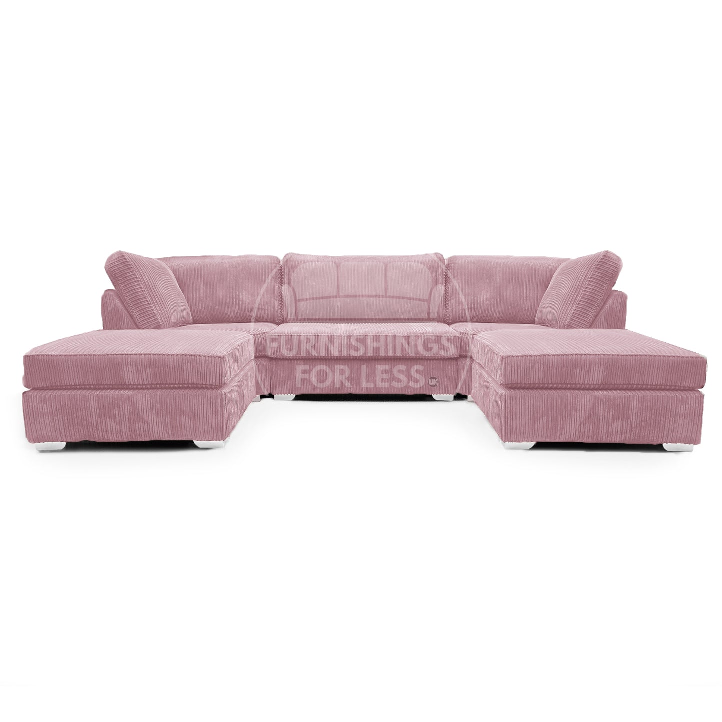 Bishop U-Shaped Fullback Jumbo Cord Sofa