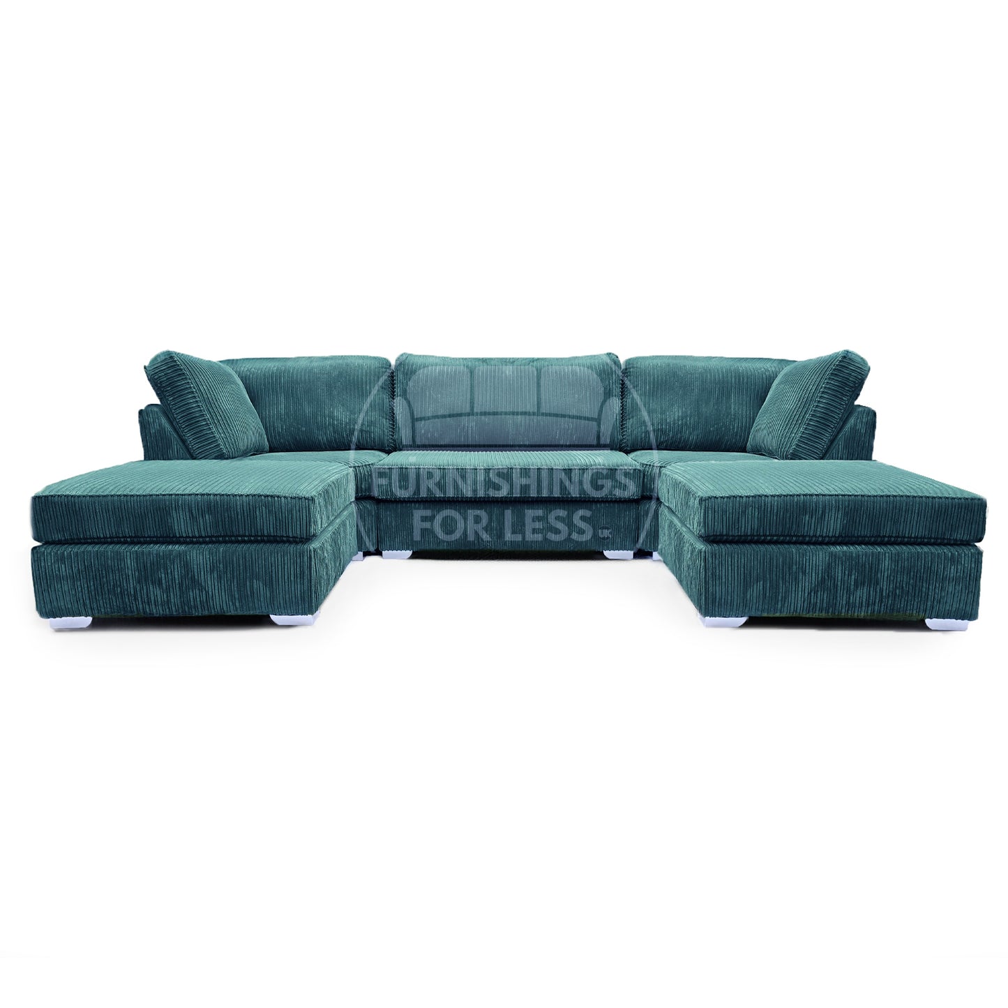 Bishop U-Shaped Fullback Jumbo Cord Sofa