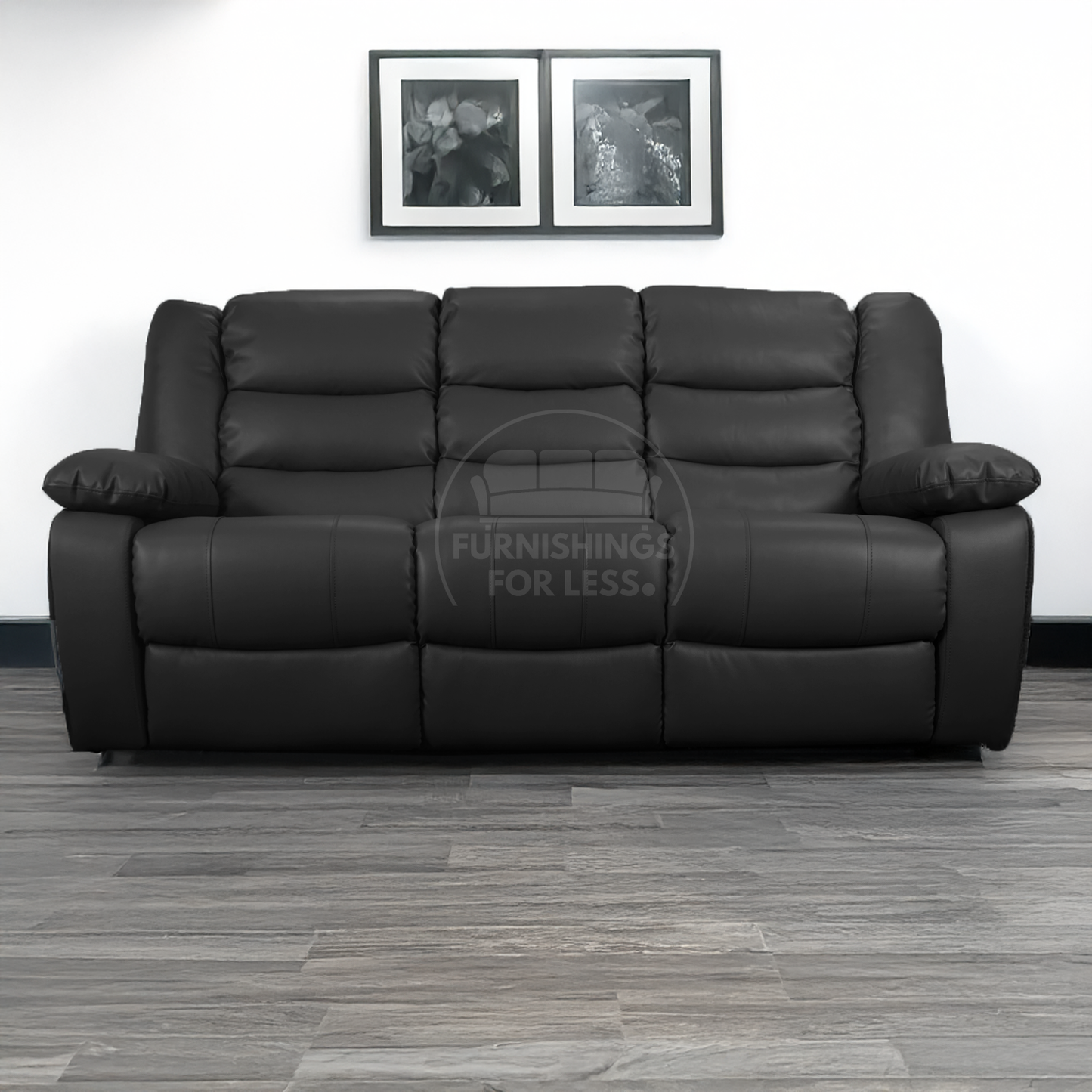 Venice Leather Reclining 3 Seater Sofa