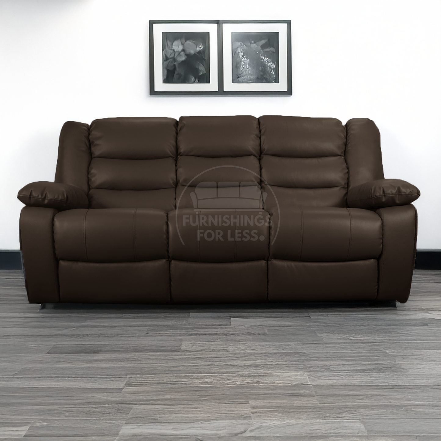 Venice Leather Reclining 3 Seater Sofa
