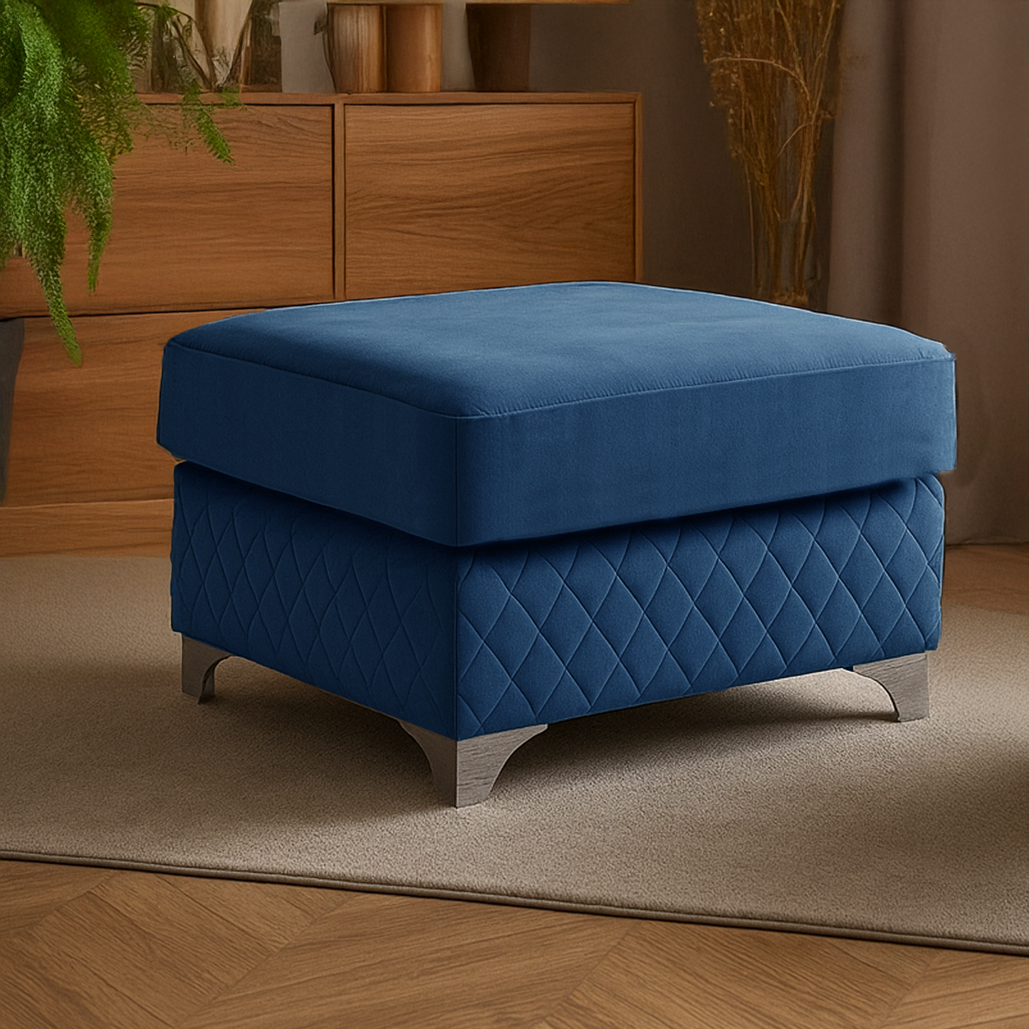 Victoria Plush Velvet Footstool