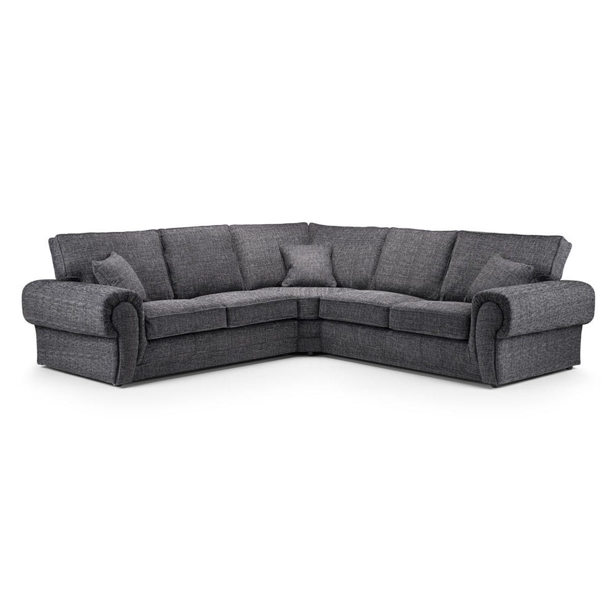 Wilcot Fabric Corner Sofa - Grey