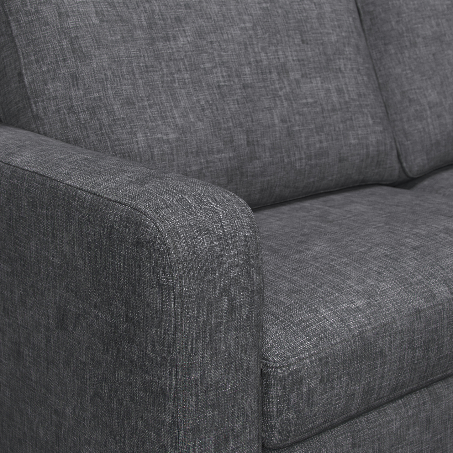 York Grey Turin Fabric 3 Seater Reversible Corner Sofa