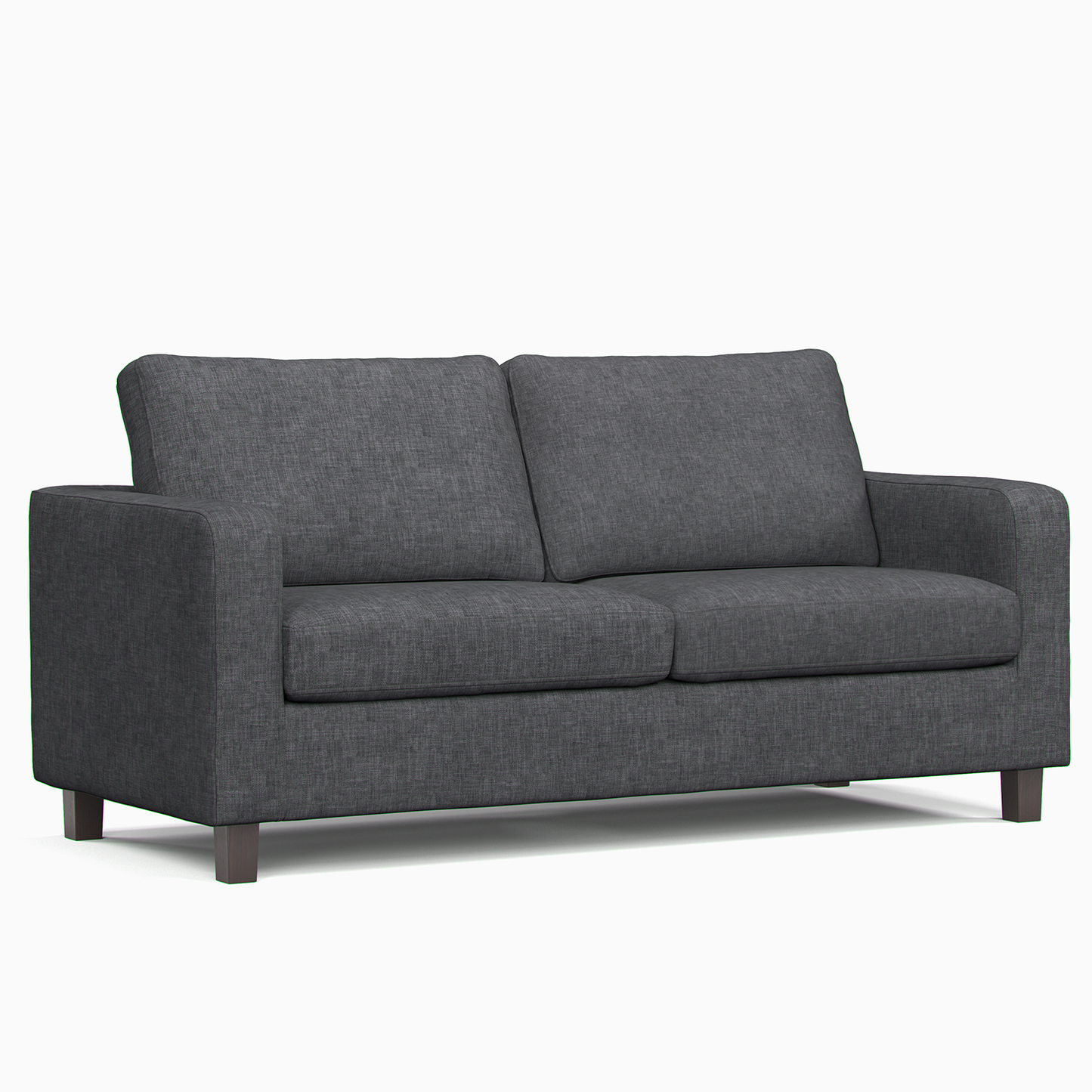 York Grey Turin Fabric 3 Seater Sofa