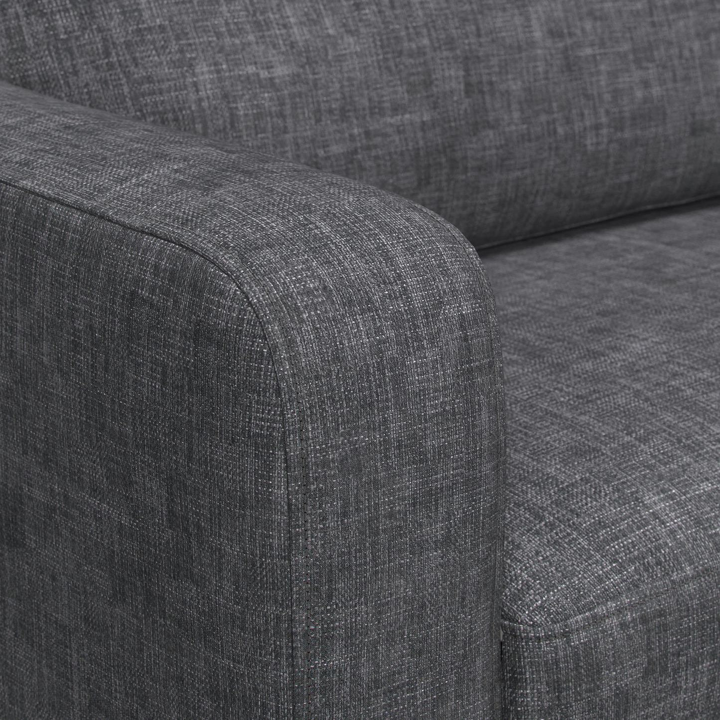 York Grey Turin Fabric 3 Seater Reversible Corner Sofa