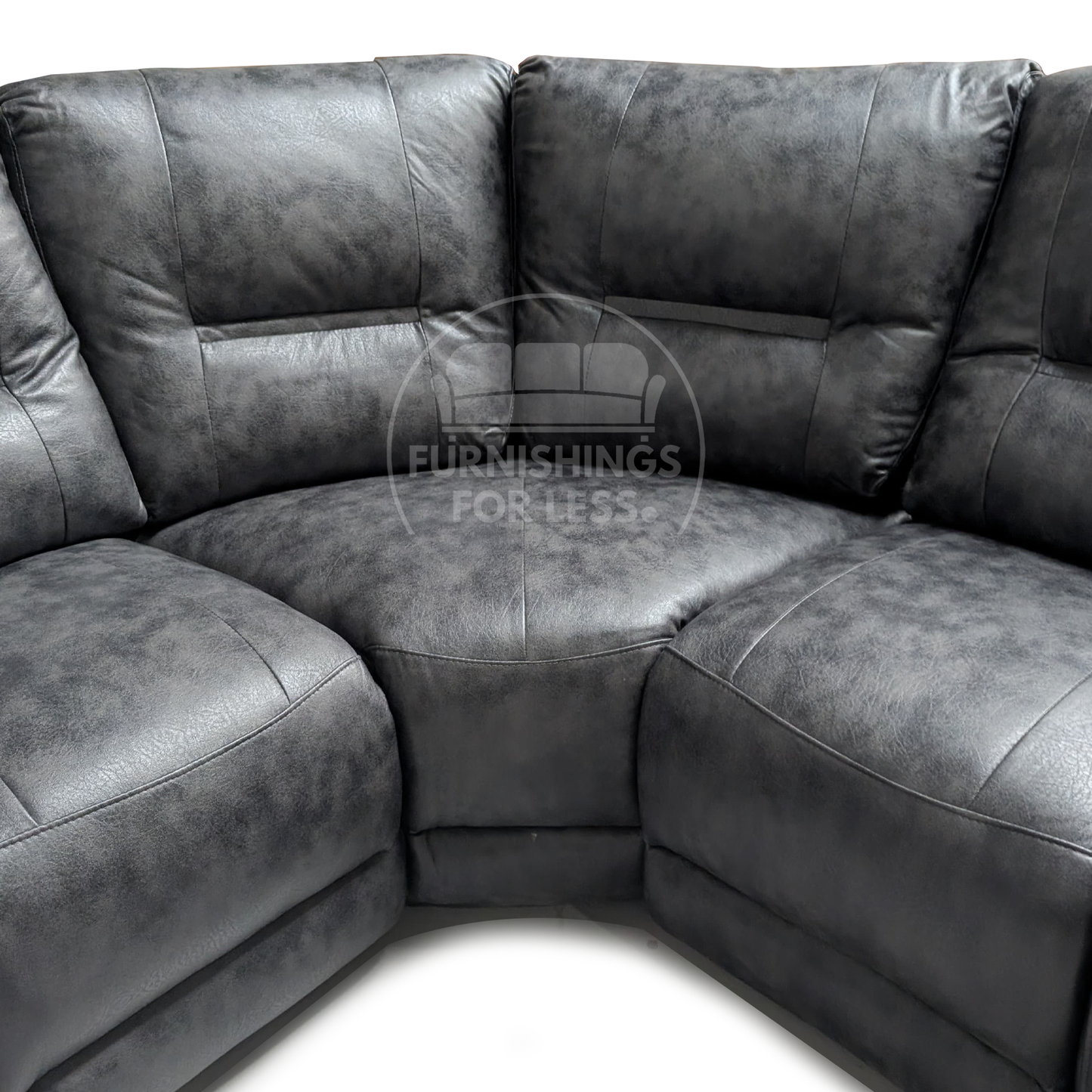 Zara Electric L Shaped 5 Seater Grey Reclining Corner Sofa