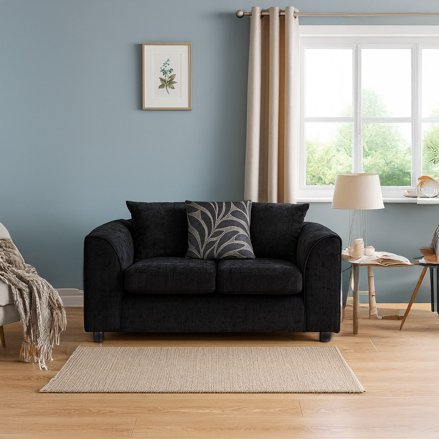 Zina Chenille Fabric Sofa Suite