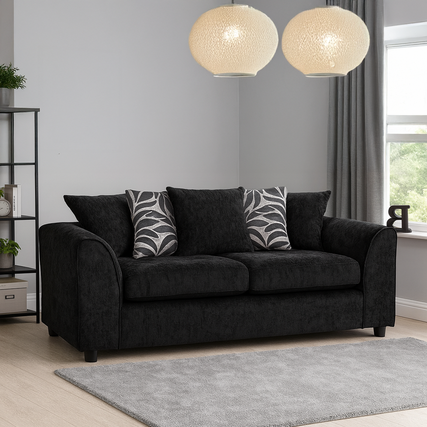 Zina Chenille Fabric Sofa Suite