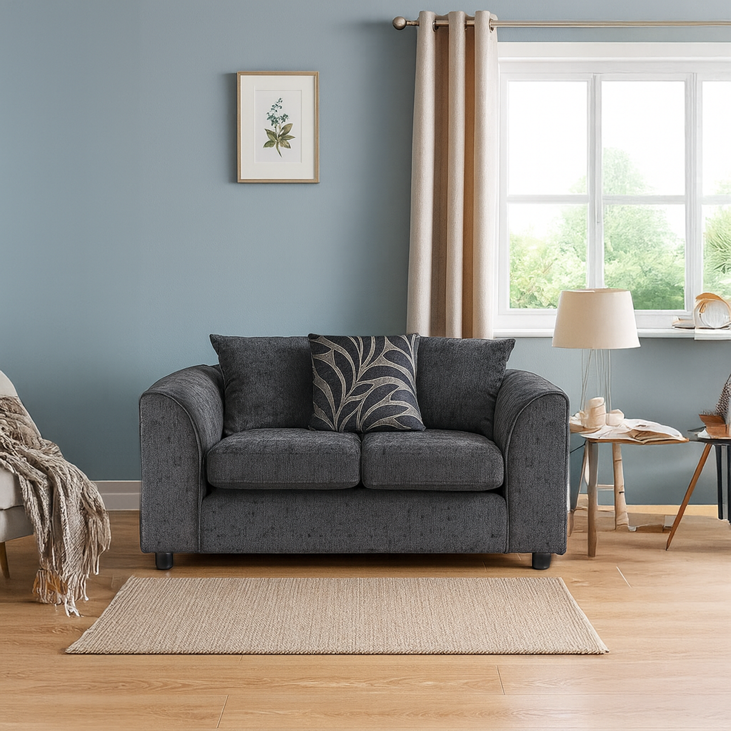 Zina Chenille Fabric Sofa Suite