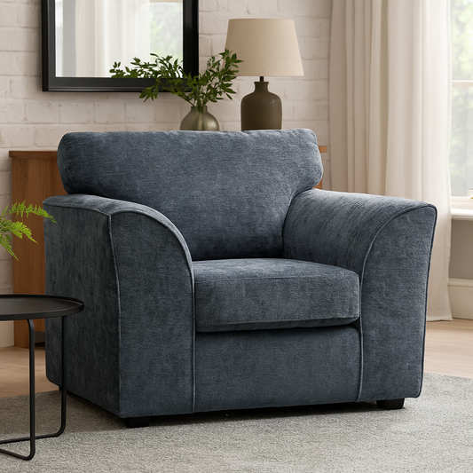 Zina Chenille Fabric Armchair