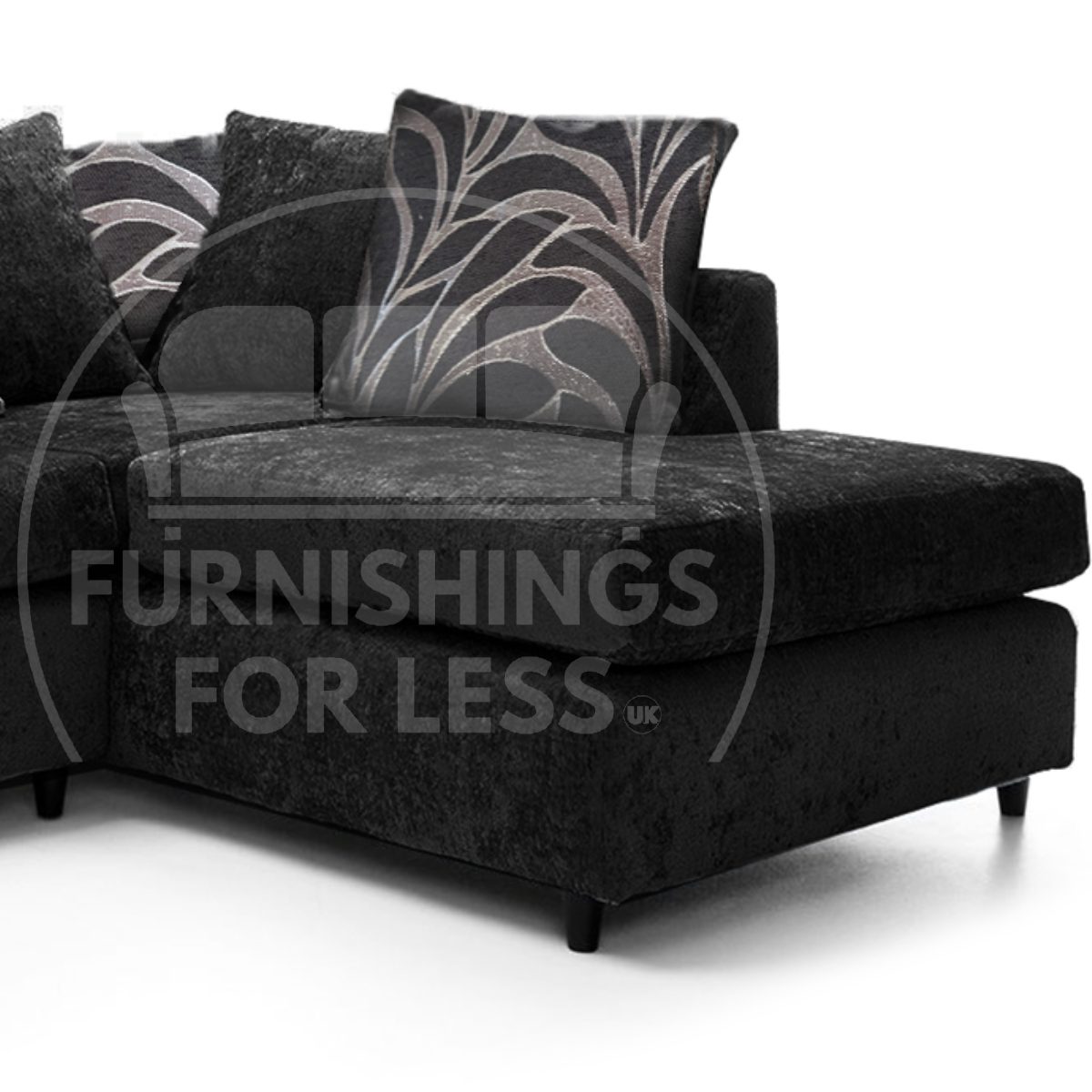 Zink Chenille Fabric Corner Sofa - 2