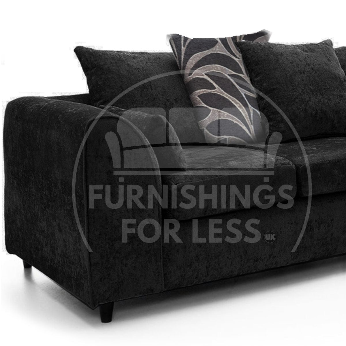 Zink Chenille Fabric Corner Sofa - 4