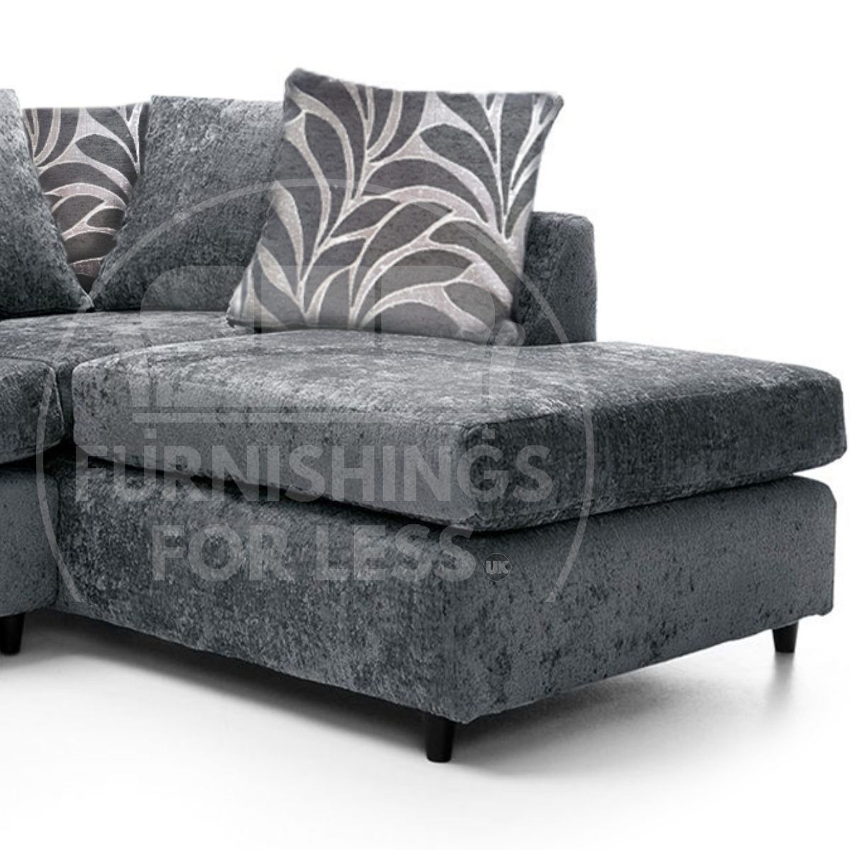 Zink Chenille Fabric Corner Sofa - 3