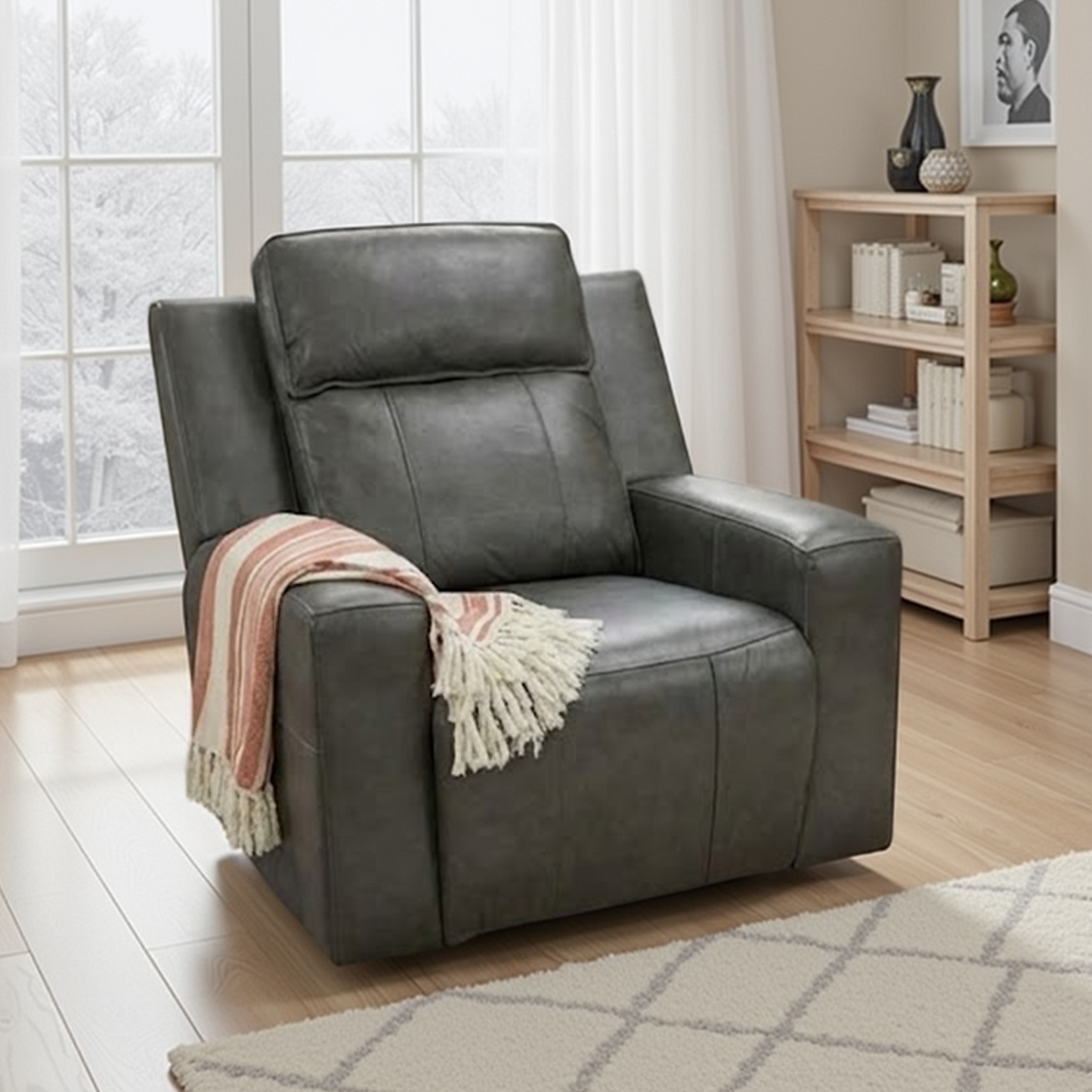 Barcino Electric Reclining Armchair Single Seater USB Charging