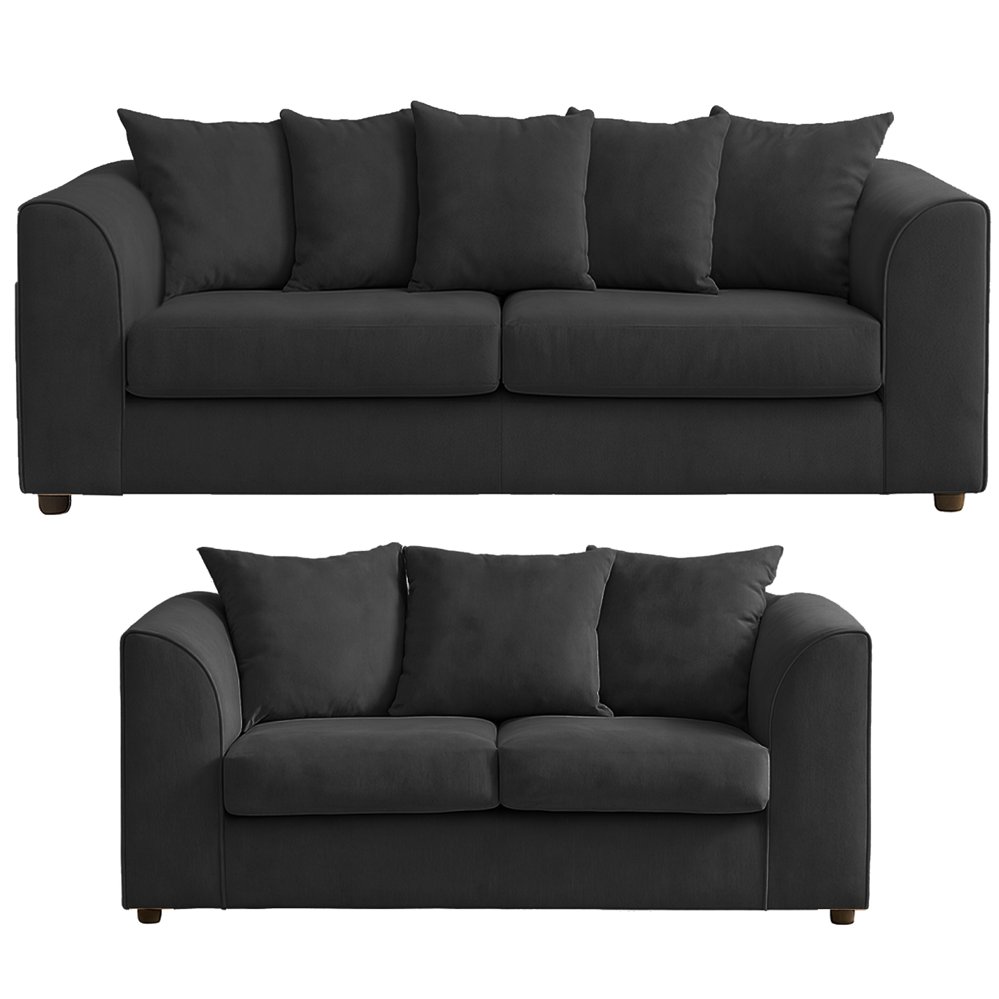 Casper Chenille Fabric Sofa Set