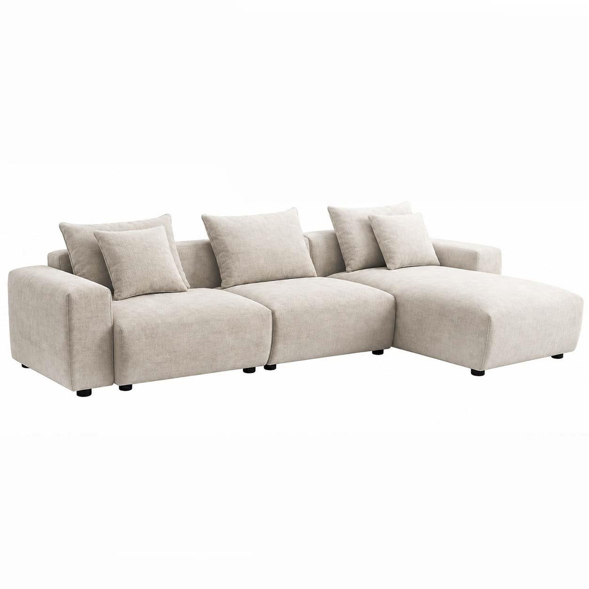 Mayfield Universal Corner Sofa with Reversible Chaise Beige or Grey
