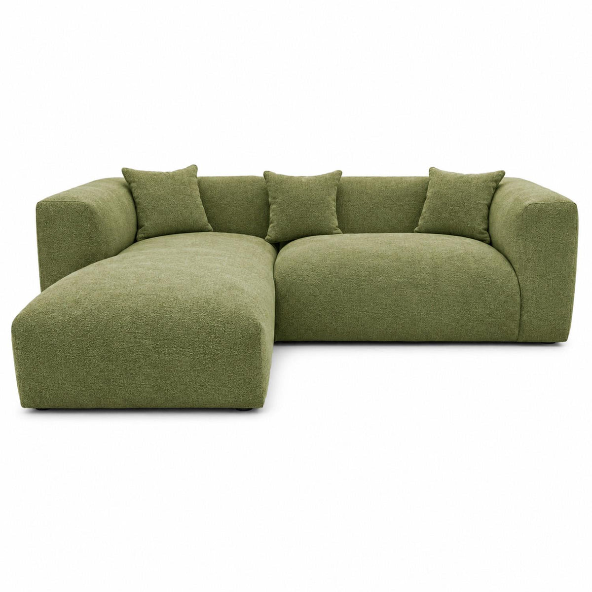Ely Cloud Chaise L-Shaped Corner Sofa, Linen Fabric, LHF or RHF