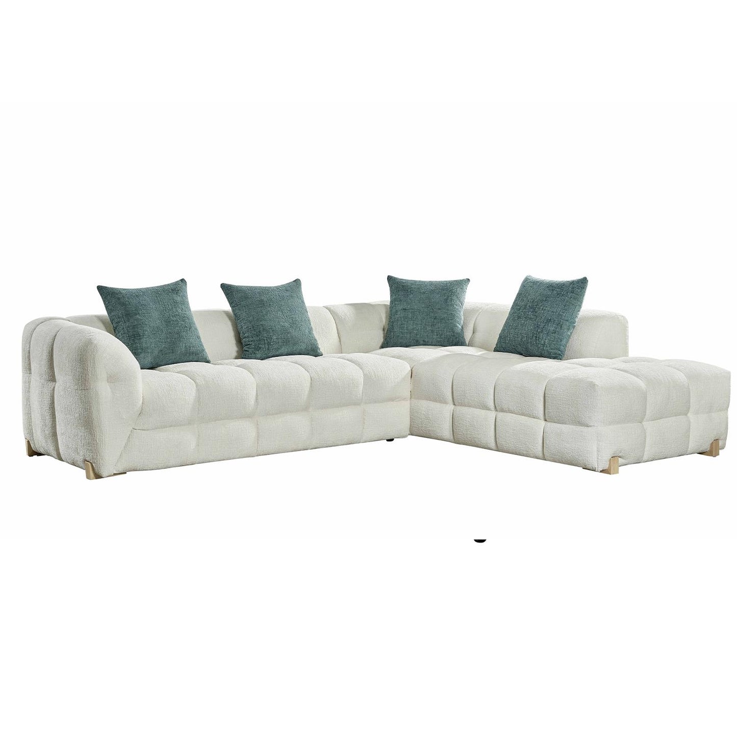 Geneva 5 Seater L Shaped Corner Sofa Right Hand Facing