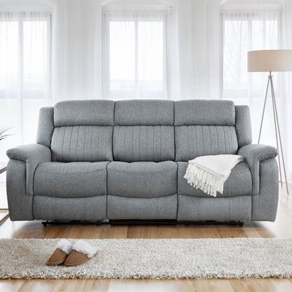 Linden Grey 3 Piece Electric Reclining Sofa Suite 3 + 1 + 1