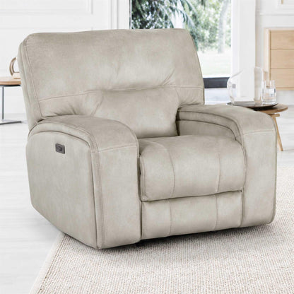 Caleb Power Electric Reclining Single Seater Armchair Aspen Latte