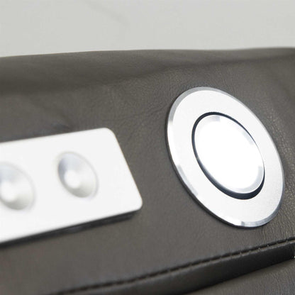 Felix Black or Grey Leather Electric Reclining Sofa Suite USB Cup Holder