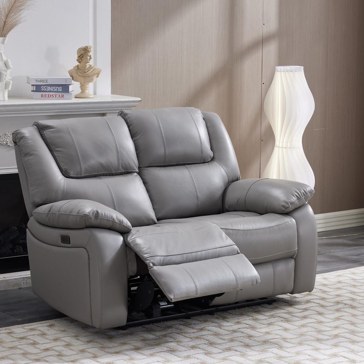 Knowle Electric Reclining Sofa Suite 3 + 2  Pisa Grey