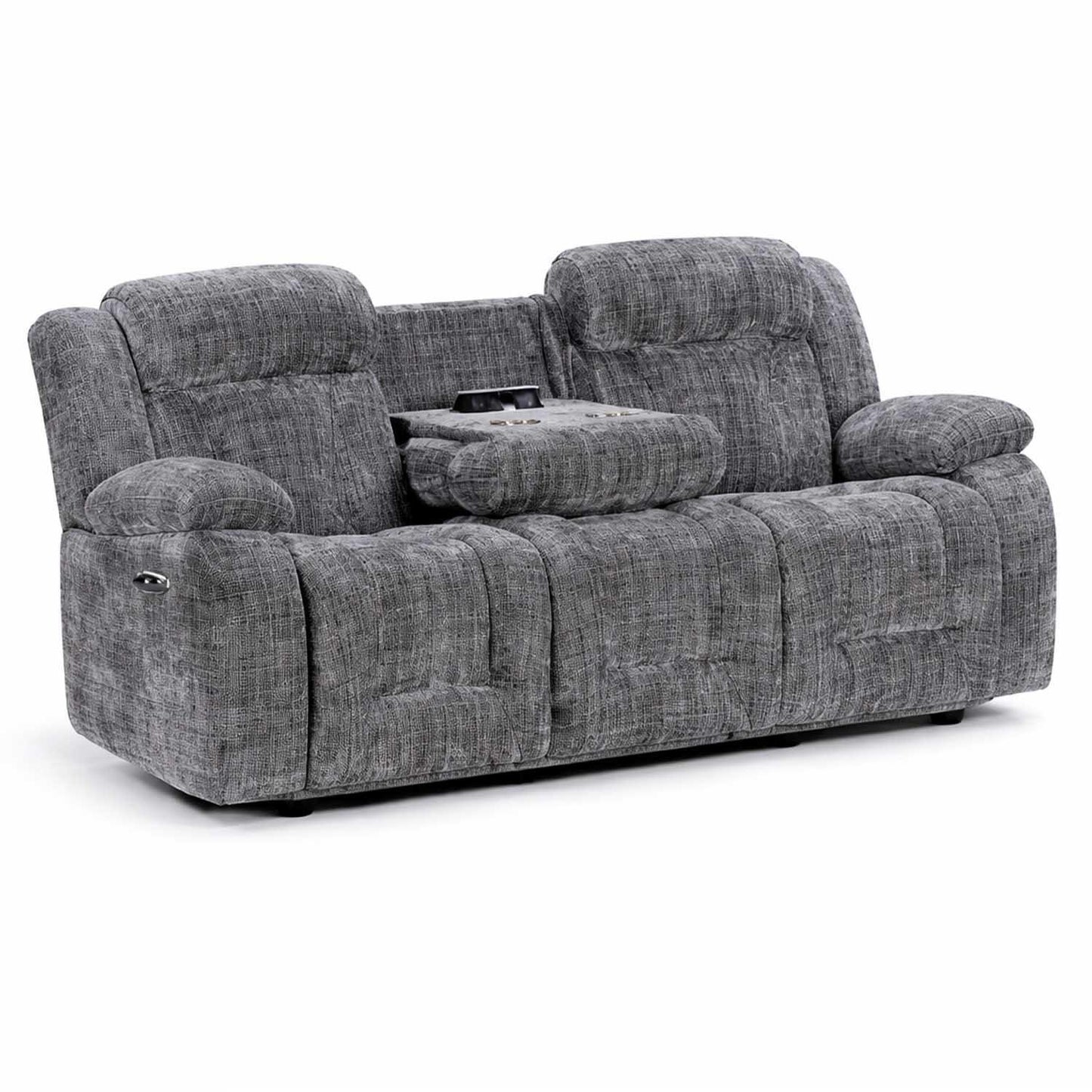 Unico Reclining 3 + 2 Fabric Sofa Suite Grey