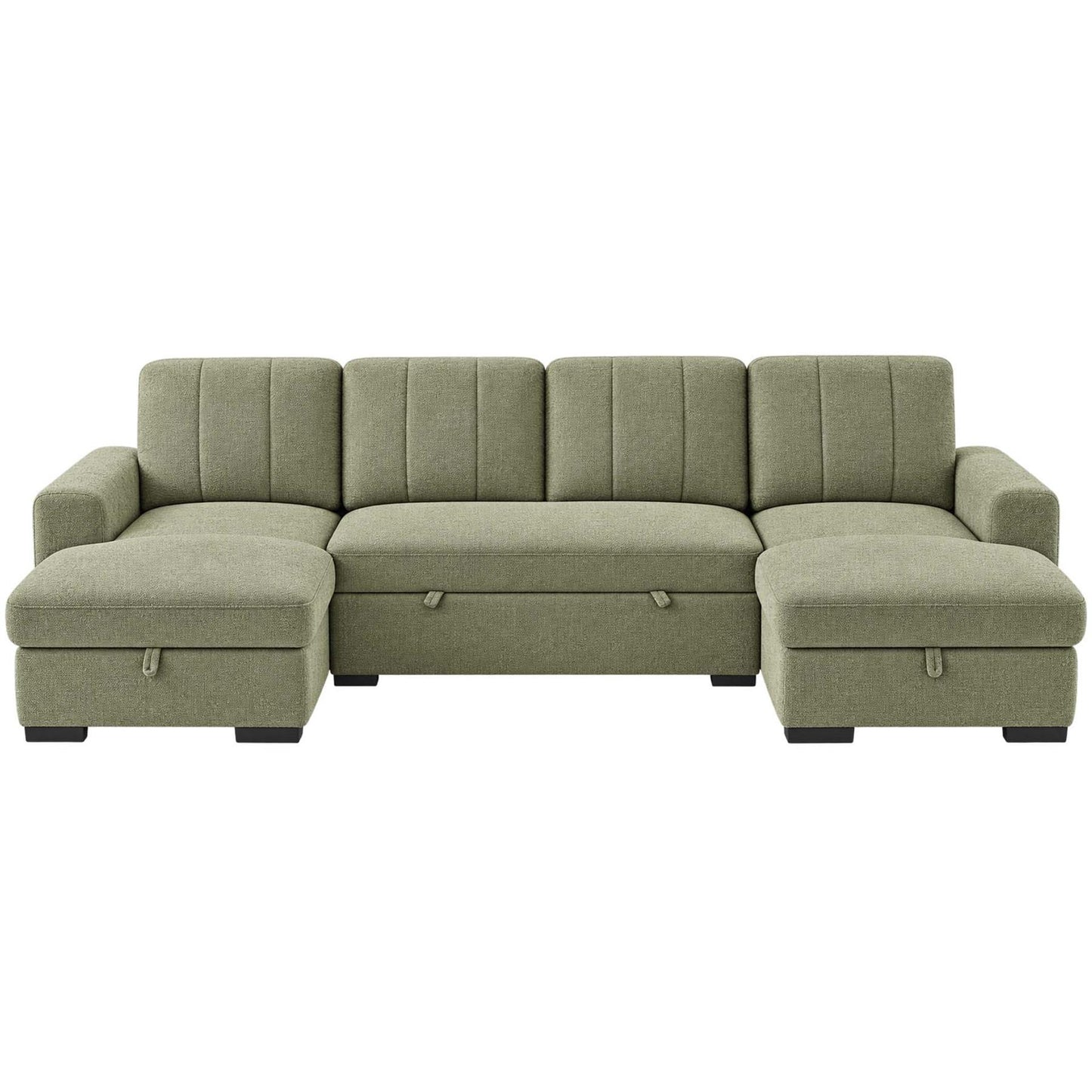 Comaro U Shaped Sofa Bed 5 Seater with Twin Storage Chaises