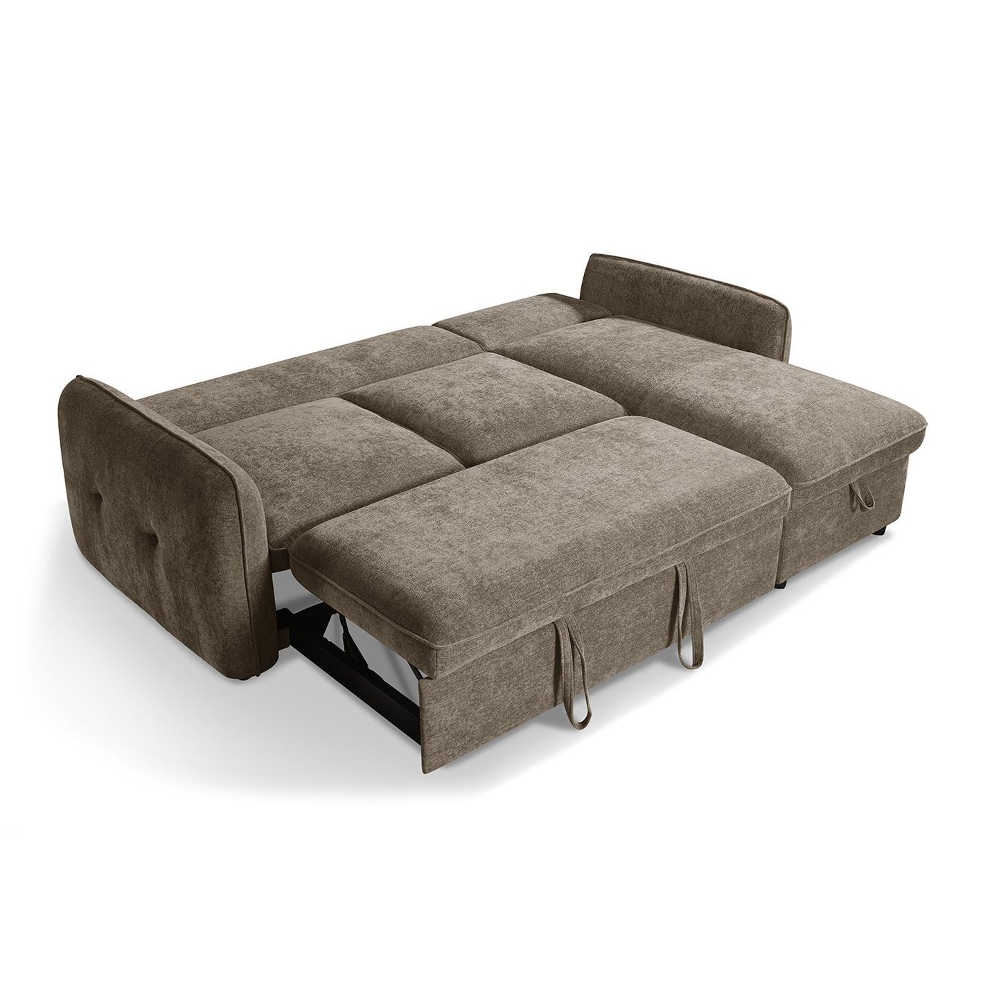 Seattle L Shaped 4 Seater Fabric Corner Sofa Bed