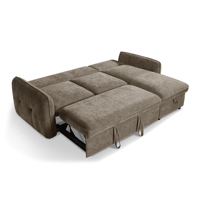 Seattle L Shaped 4 Seater Fabric Corner Sofa Bed