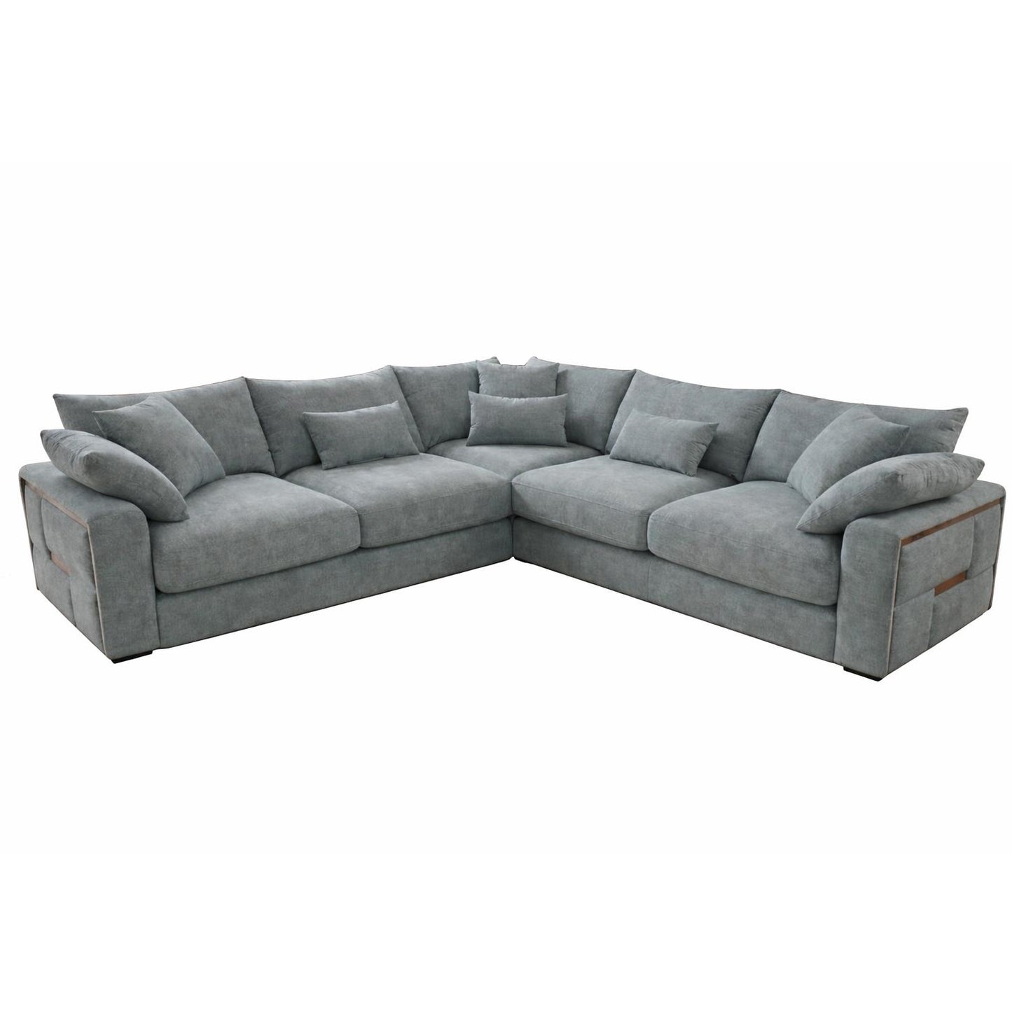 Juno L Shaped Large 5 Seater Corner Sofa Beige or Grey