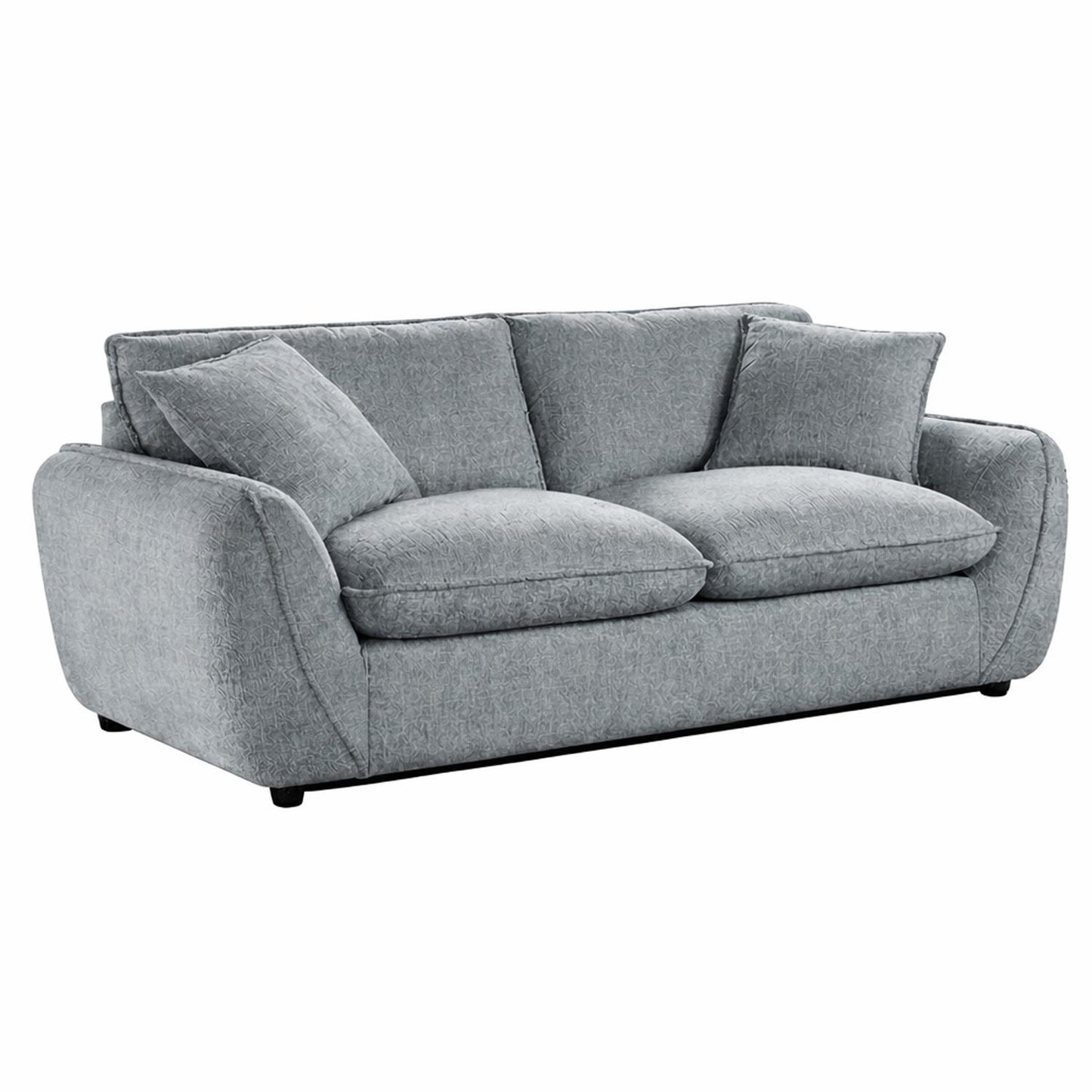 Berti Beige or Grey Fabric 2 Seater Sofa