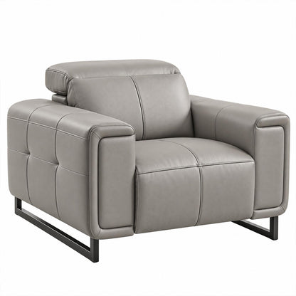 Rosebury Electric Recliner Armchair Leather Look Black or Grey