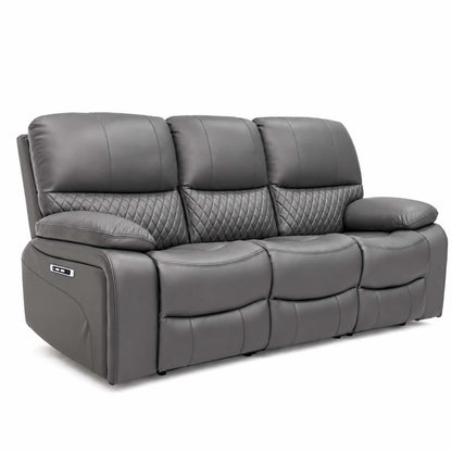 Bentley Electric Recliner Sofa Suite 3 + 2 Seater, Eco Leather