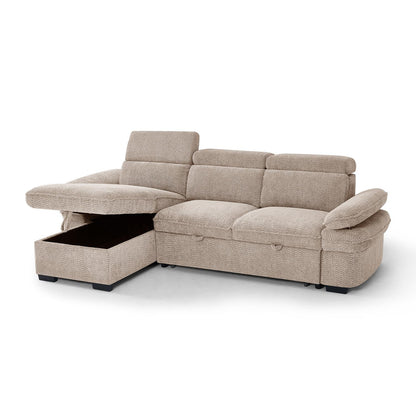 Blake Universal Corner 4 Seater Fabric Sofa Bed