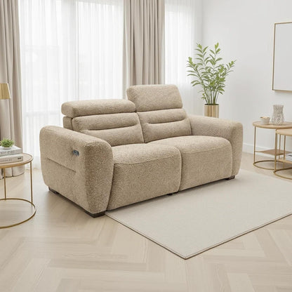 Thornton 3 + 2 Electric Recliner Sofa Suite Boucle Beige or Grey