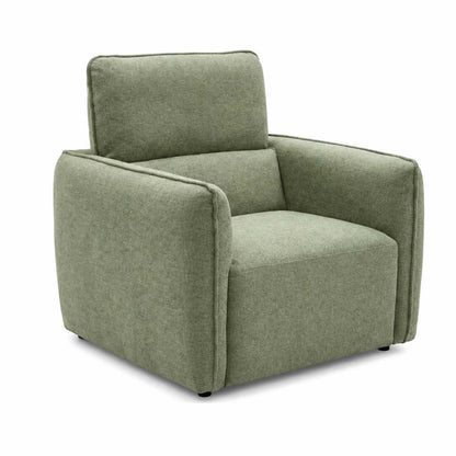 Ashcroft Armchair, Chenille Fabric, Charcoal, Green or Grey