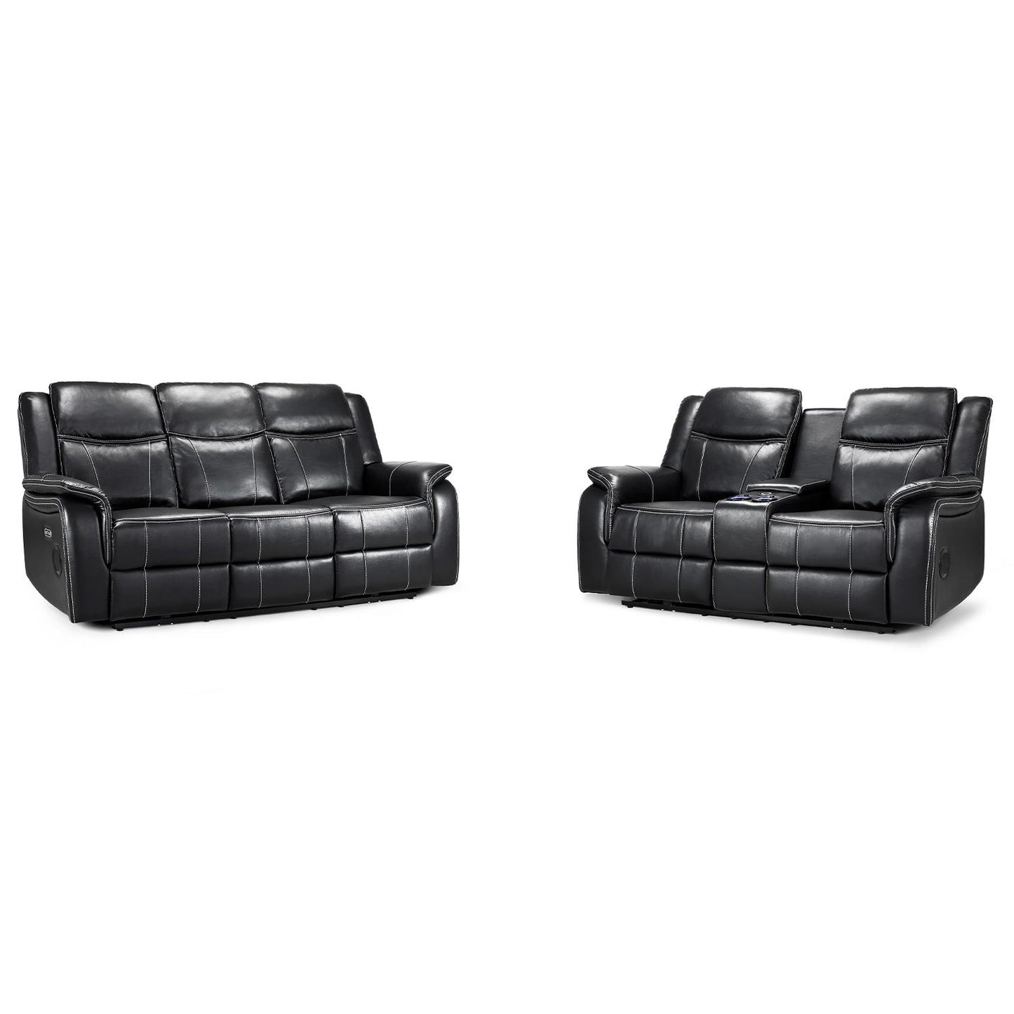 Orlando Leather 3 Piece Electric Reclining Sofas 3 + 2 + 1