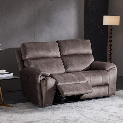 Valtos 2 Seater Electric Reclining Sofa Truffle or Grey