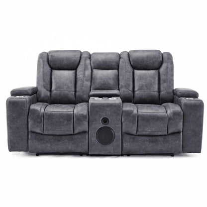Juniper Electric Recliner 2 Seater With USB Cup Holders Brown or Grey