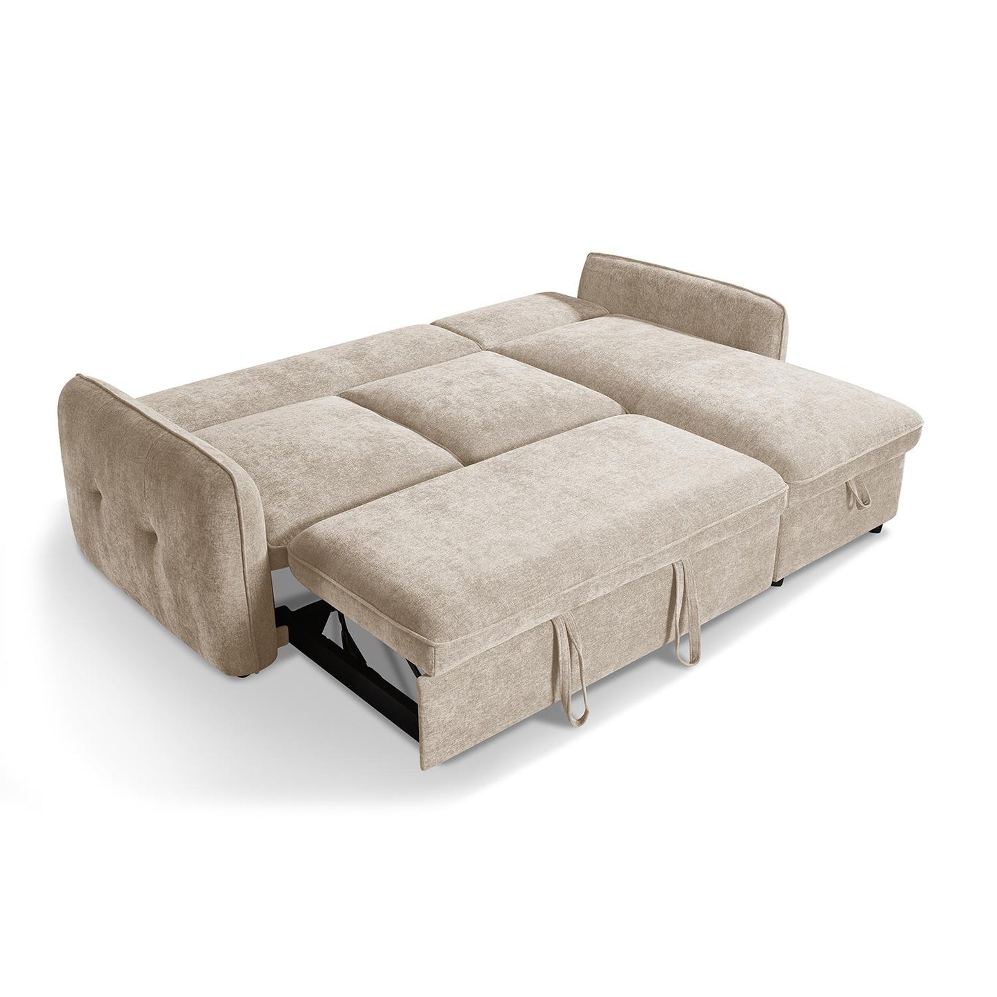 Seattle L Shaped 4 Seater Fabric Corner Sofa Bed