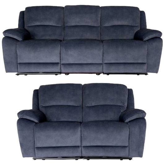 Bella Electric Reclining Sofa Suite 3 + 2 Ink Grey