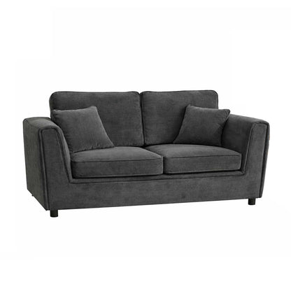 Ascot Large 3 Seater Sofa Chenille Fabric Beige or Charcoal