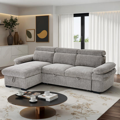 Blake Universal Corner 4 Seater Fabric Sofa Bed