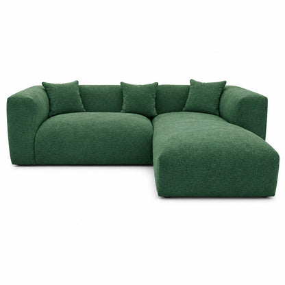 Ely Cloud Chaise L-Shaped Corner Sofa, Linen Fabric, LHF or RHF
