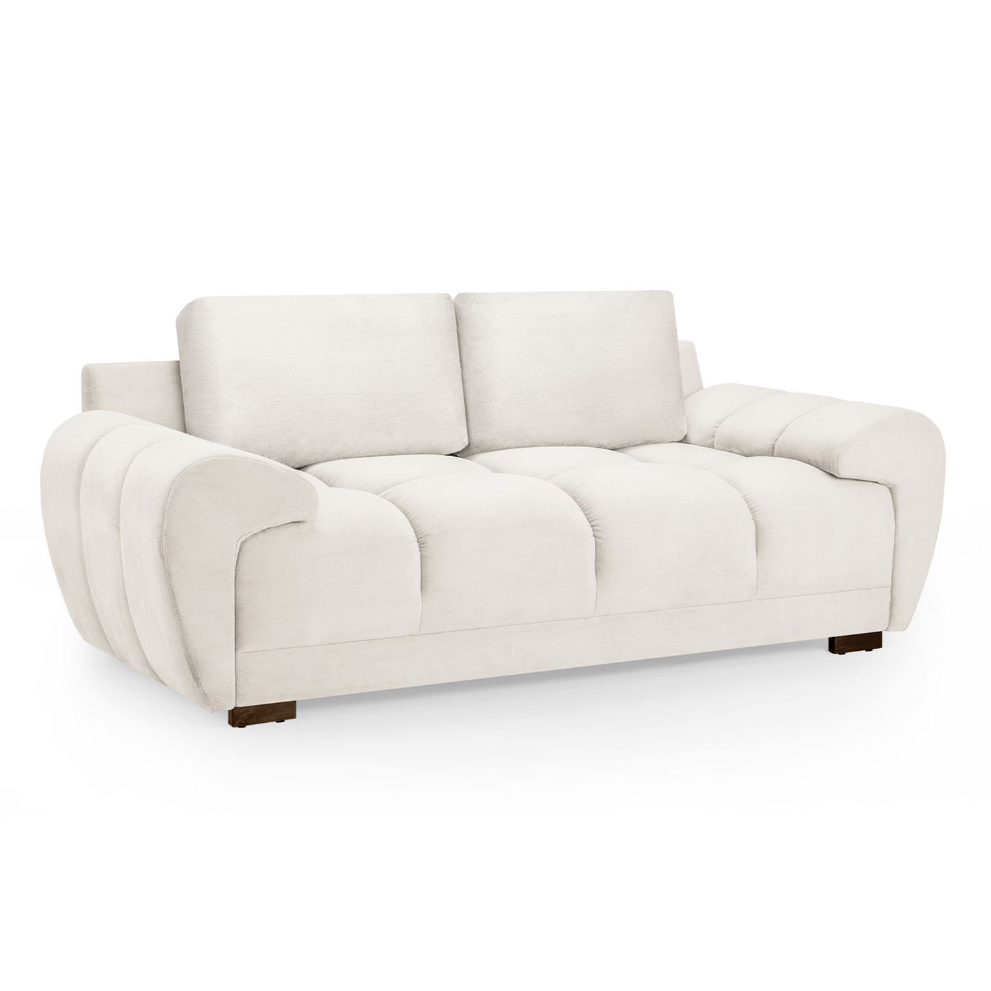 Zura Plush Velvet Large 3 + 2 Sofa Suite | Cream, Grey or Mocha
